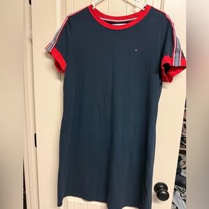 Tommy Hilfiger Blue Dress with Red Trim